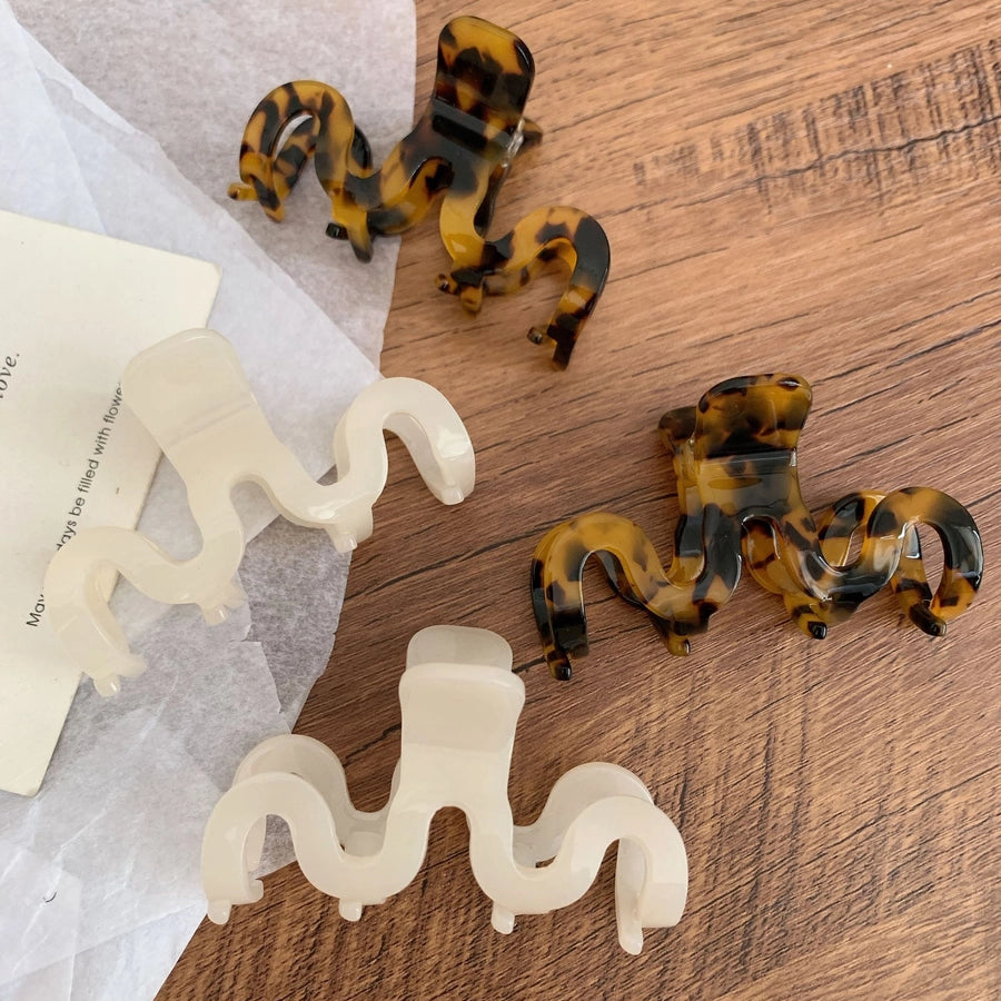 Women's Simple Style Commute Solid Color Acetic acid sheets Hair Claws