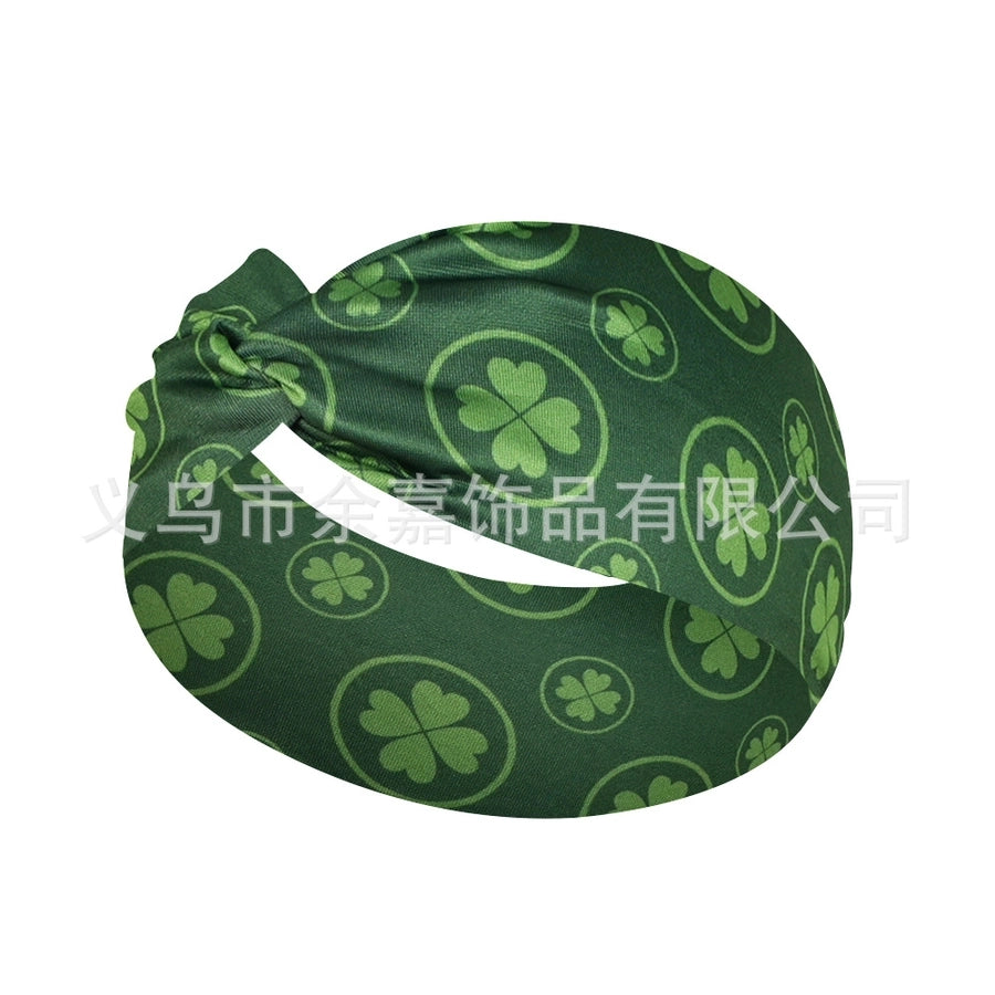 casual vacation plaid bow knot cloth printing hair band