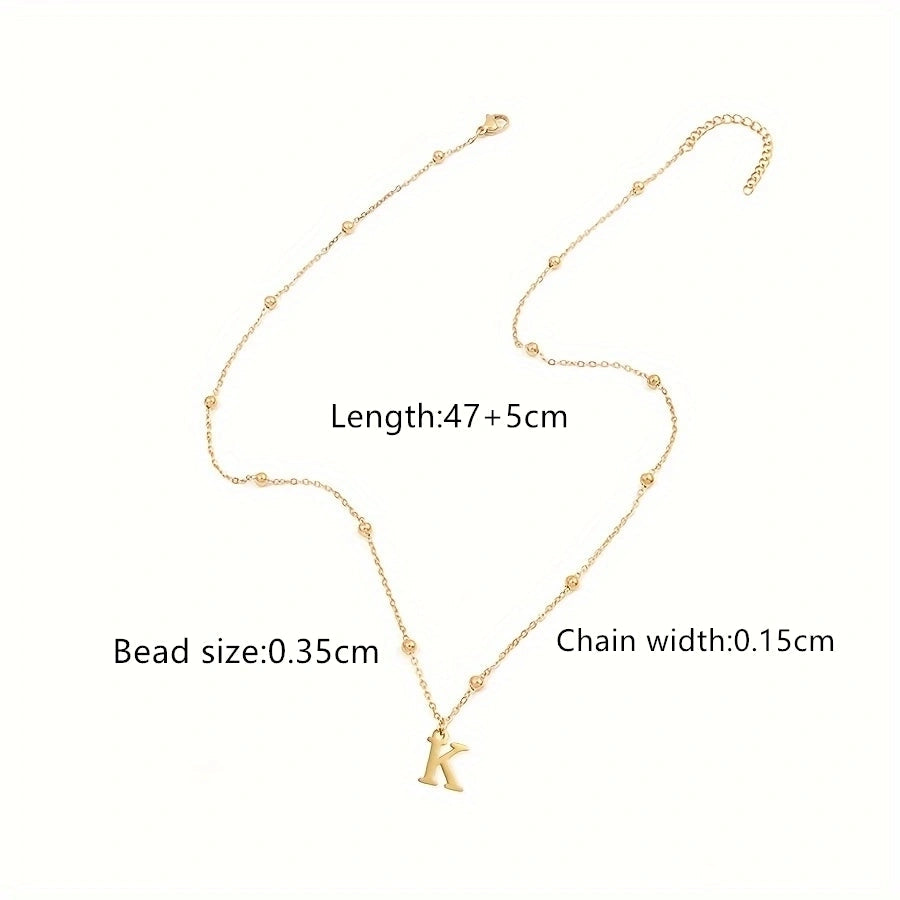 Jewelry Casual Classic Style Letter 201 Stainless Steel 304 Stainless Steel Pendant Necklace