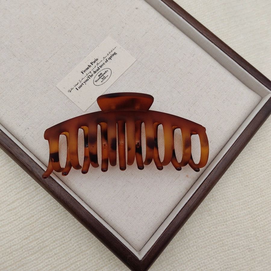 Advanced shark clip 11CM female leopard hair clip back head clip manufacturers straight XIAO color can be set