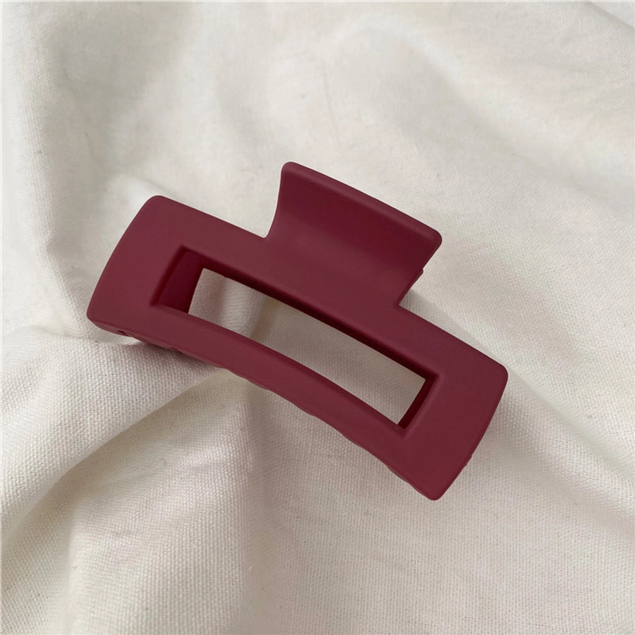 simple style solid color plastic hair claws