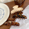 Women's Korean Style Leopard Acetic acid sheets Hair Claws