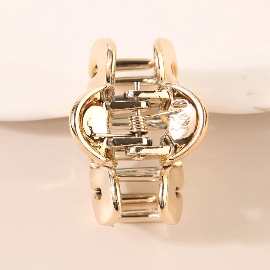 Women's Simple Style Classic Style Solid Color Alloy Stoving Varnish Hair Claws