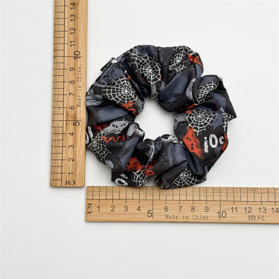 New Halloween Hair Ring  Hair Accessories Large Intestine Hair Ring  Hot Selling Product Festival Pumpkin Ghost Bat Head