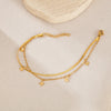 Simple Style Geometric 304 Stainless Steel cable chain snake chain Bracelets In Bulk