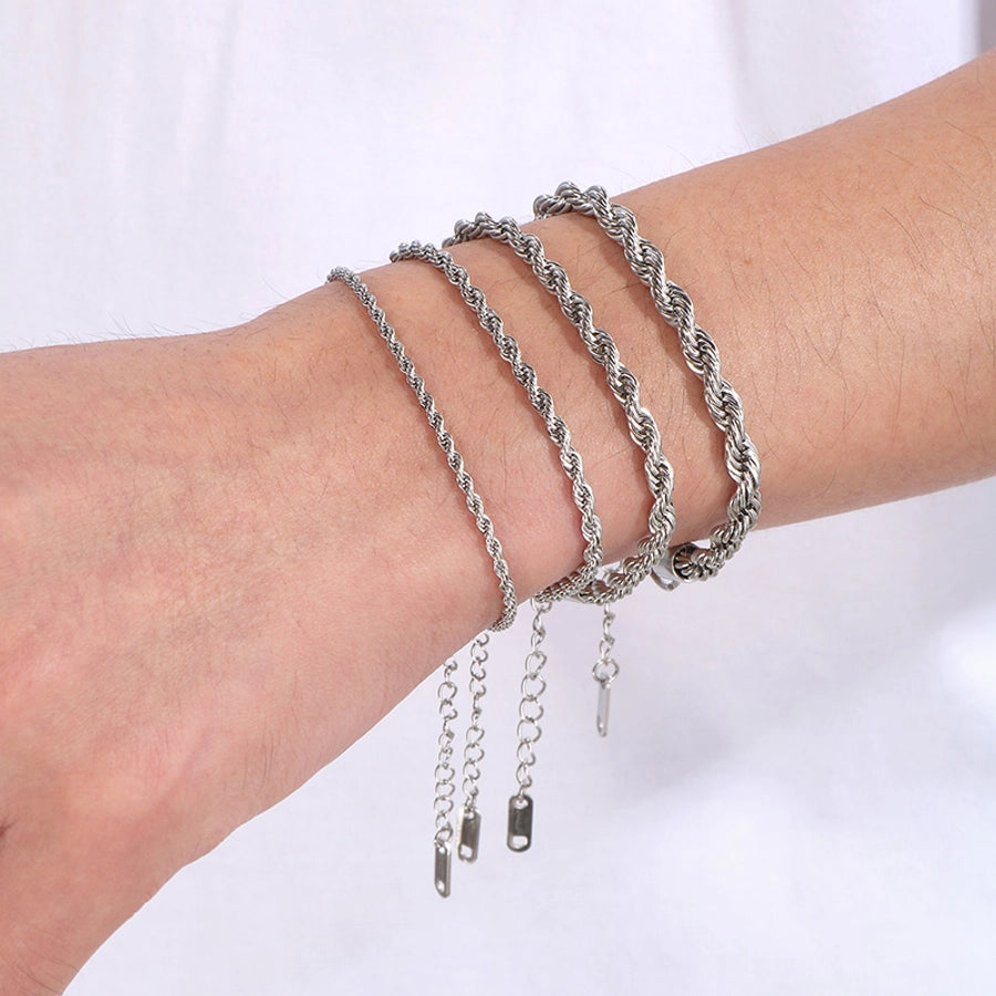 Jewelry Simple Style Geometric 304 Stainless Steel 18K Gold Plated Bracelets Necklace