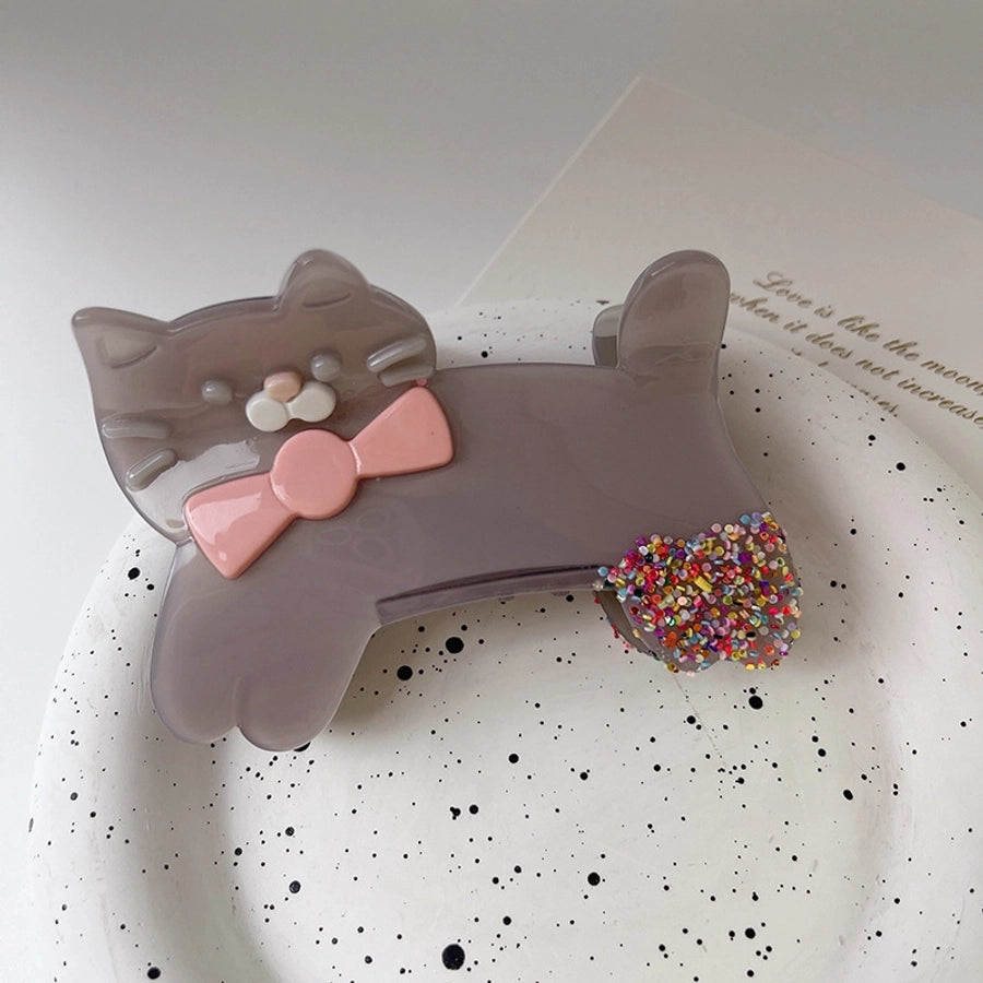 Women's Simple Style Cat Acetic acid sheets Handmade Hair Claws