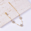 Jewelry Sweet Simple Style Flower Titanium Steel Bracelets Earrings Necklace