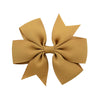 fashion solid color bow knot cloth hair clip 1 piece