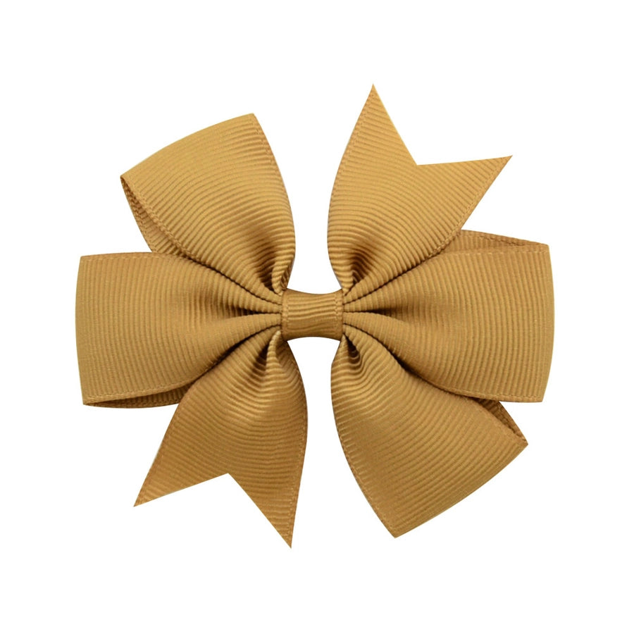 fashion solid color bow knot cloth hair clip 1 piece