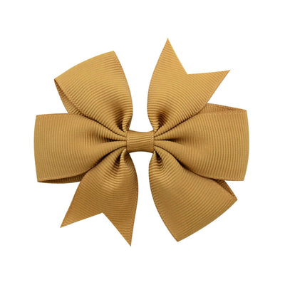 fashion solid color bow knot cloth hair clip 1 piece