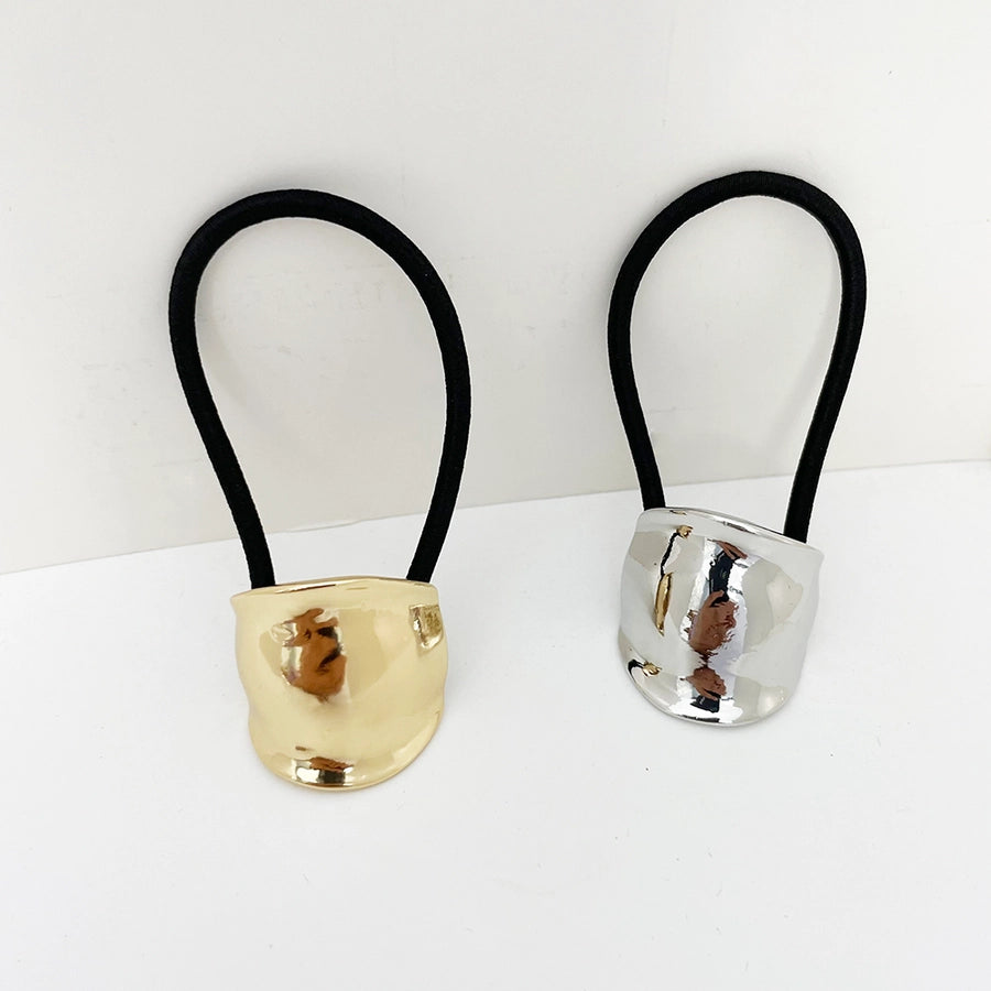 Women's Casual Elegant Semicircle Alloy Elastic Band Hair Tie