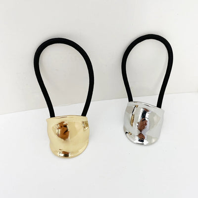 Women's Casual Elegant Semicircle Alloy Elastic Band Hair Tie