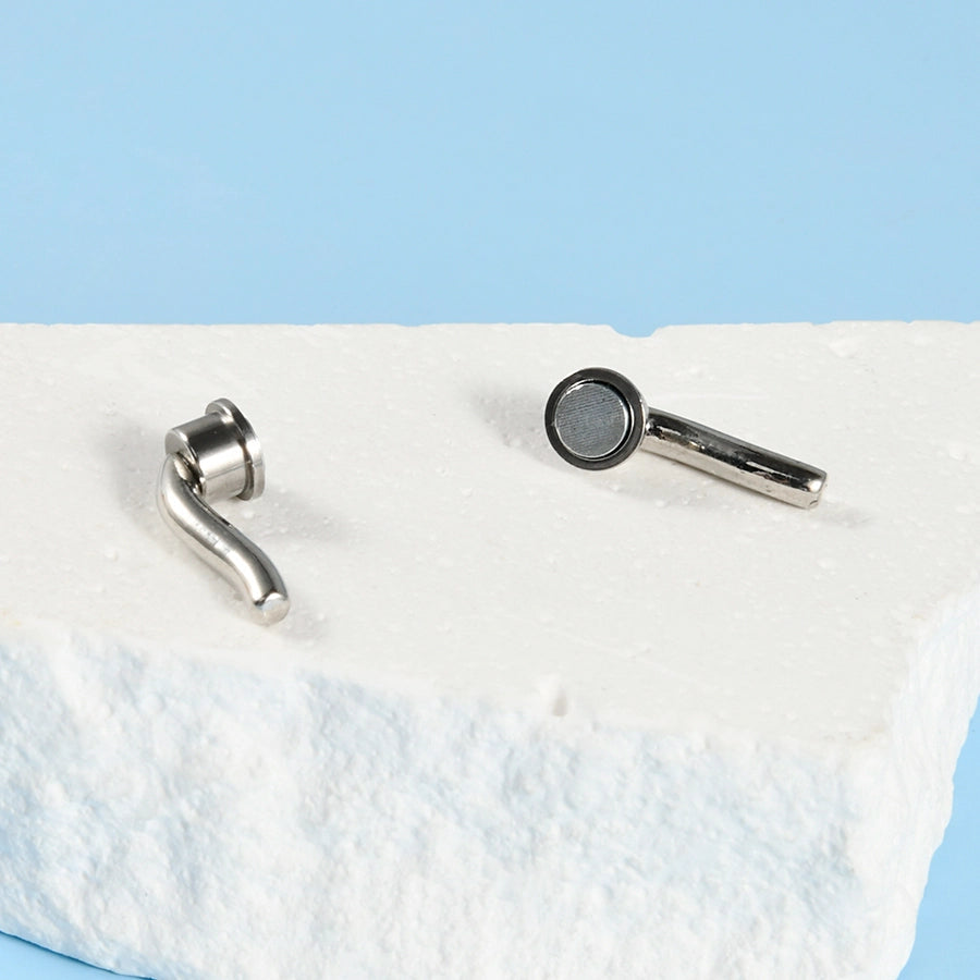 1 Piece Nose Rings & Studs Casual Streetwear Horns Snake-Shaped 304 Stainless Steel 18K Gold Plated Nose Rings & Studs