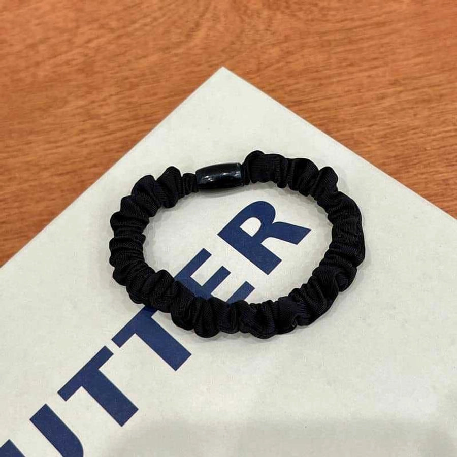 high elastic  black high elastic hair band personality large intestine ring tie hair ponytail hair rope girl rubber band