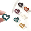 women's cute heart shape plastic hollow out hair clip
