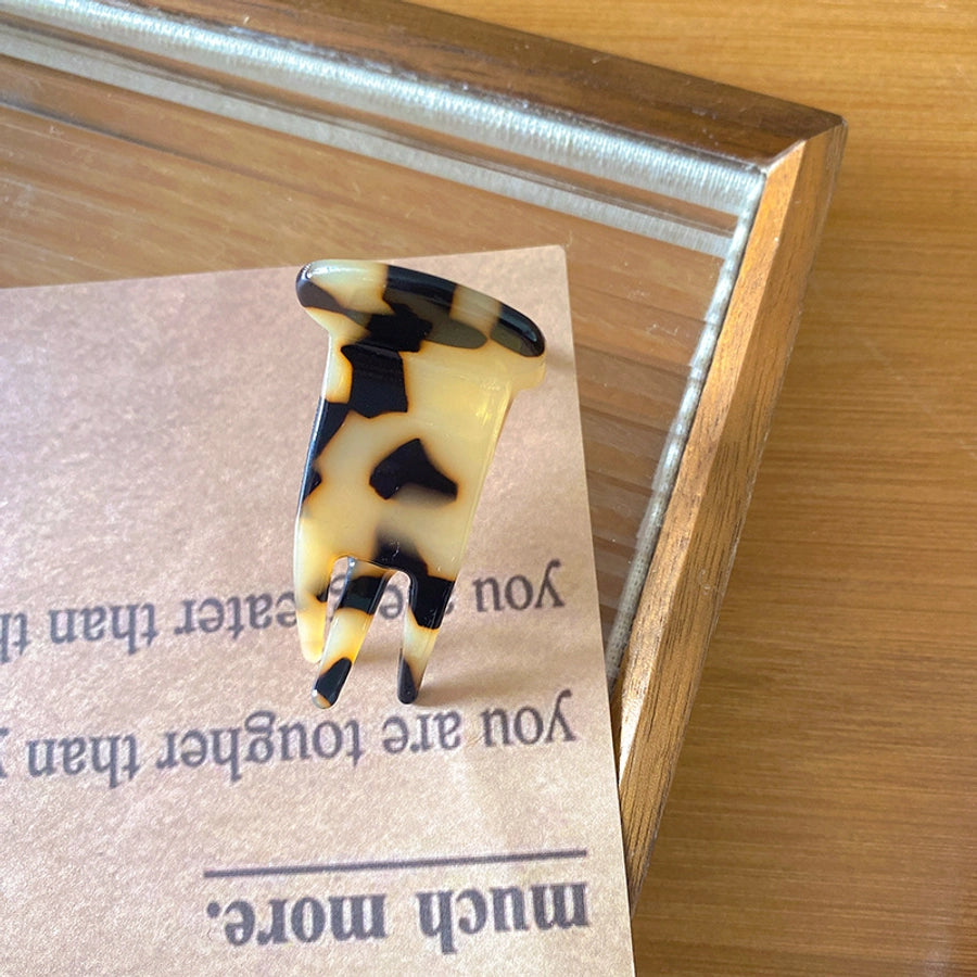 Women's Simple Style Floral Acetic acid sheets Polishing Hair Claws