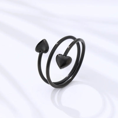 Jewelry Simple Style Geometric 304 Stainless Steel Polishing Open Rings