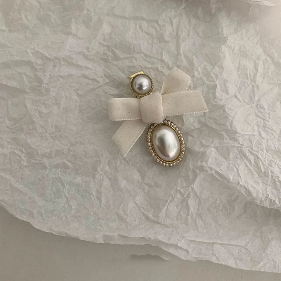 Women's Elegant Classic Style Bow Knot Cloth Hair Clip Hair Tie