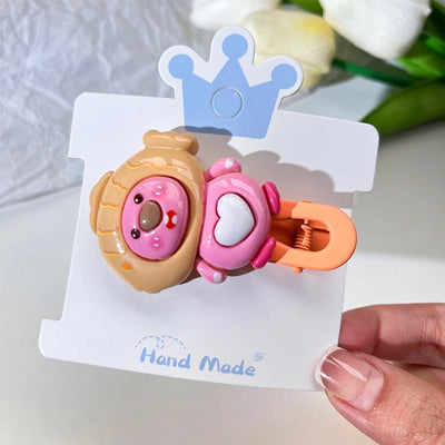 LOOPY Little Beaver Children's Hairpin Duckbill Clip Side Bangs Clip Broken Hairpin Little Girl's Headwear Ruby Hair Accessories