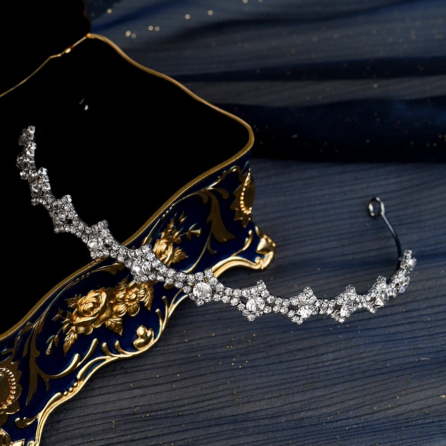 Women's Luxurious Geometric Copper Inlay Rhinestones Hair Band