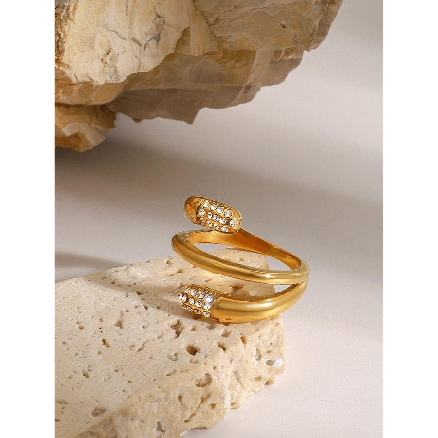 Jewelry Casual Simple Style Irregular 304 Stainless Steel Open Rings