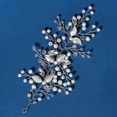 elegant princess lady flower artificial crystal artificial pearl hair band