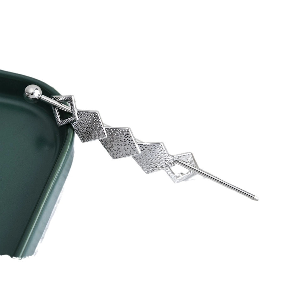women's simple style geometric metal plating hair clip