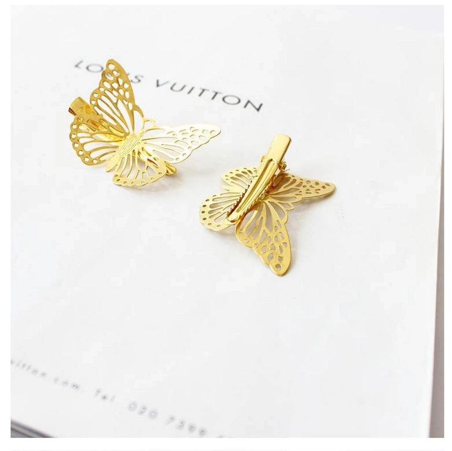 Women's Casual Simple Style Streetwear Butterfly Alloy Plating Hair Clip