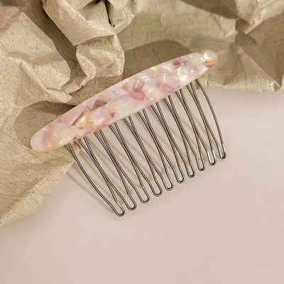 women's simple style geometric alloy insert comb