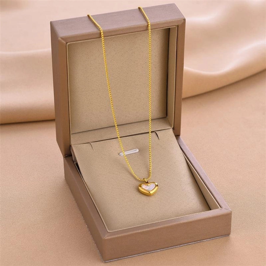 Jewelry Elegant Heart Shape Titanium Steel Jewelry Set