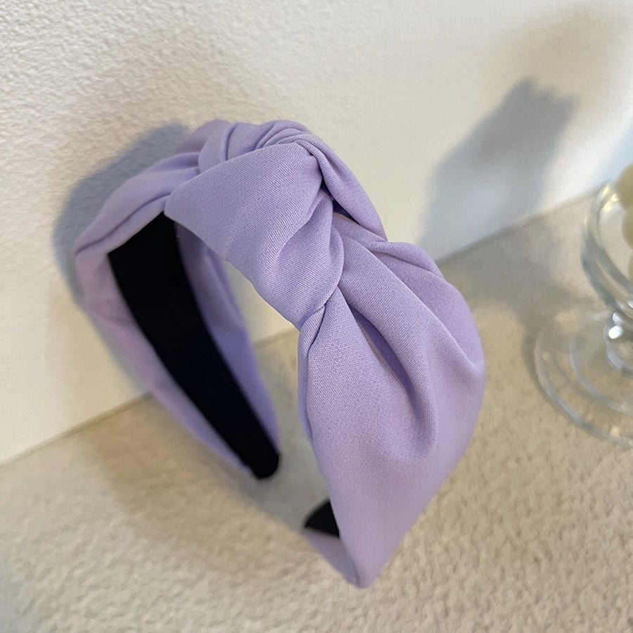 Europe and America  New Hair-Hoop Headband Versatile  Textured Fabric Headdress Hairpin Wide Brim Knotted Hair Hoop