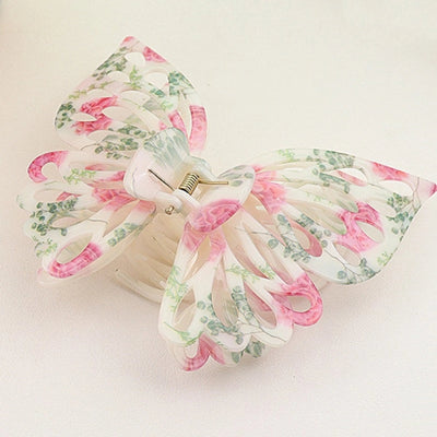 Women's Elegant Sweet Butterfly Plastic Hair Claws