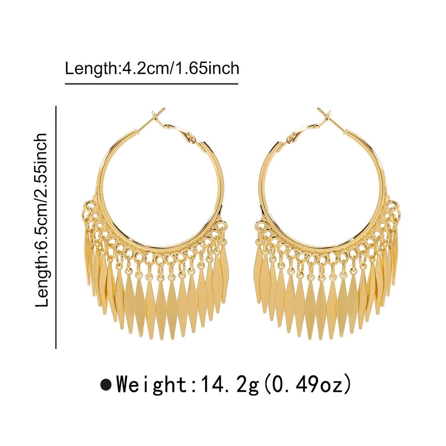 1 Pair Retro Round Star Heart Shape Plating Iron Gold Plated Earrings