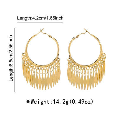 1 Pair Retro Round Star Heart Shape Plating Iron Gold Plated Earrings