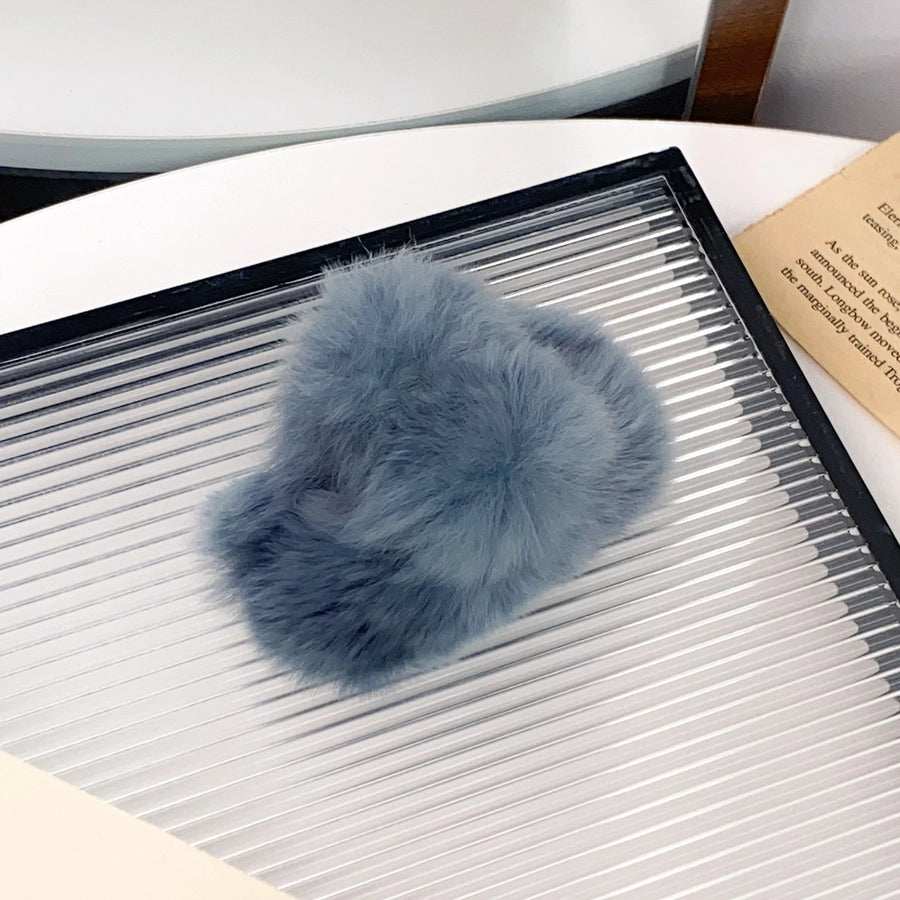 Women's Simple Style Solid Color rabbit fur Hair Claws