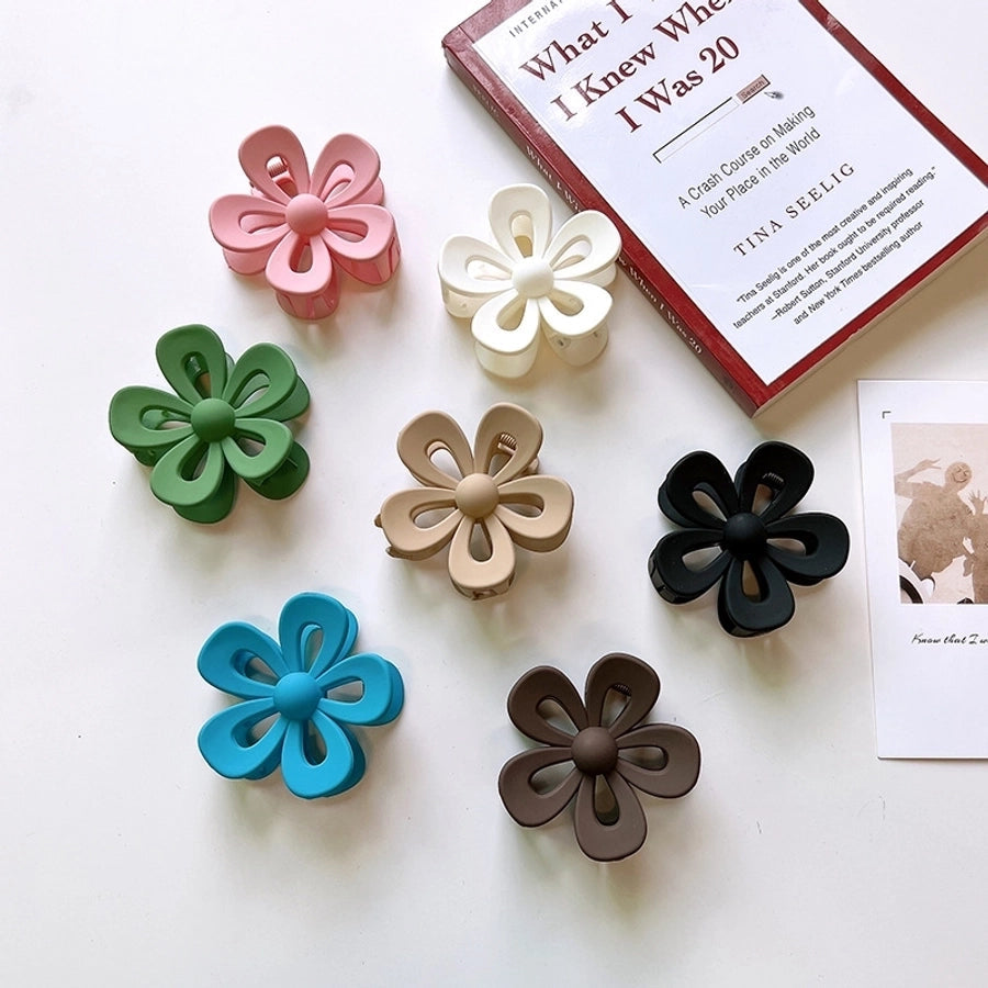 fashion flower plastic hair claws 1 piece