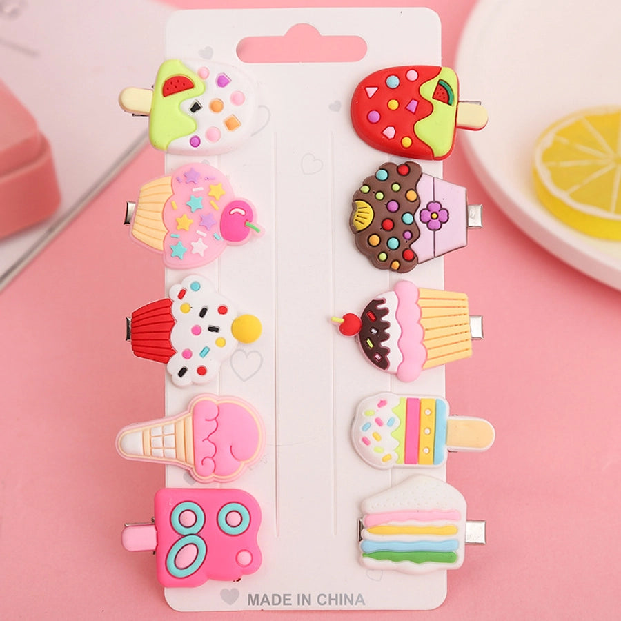 cute fruit soft clay hair clip