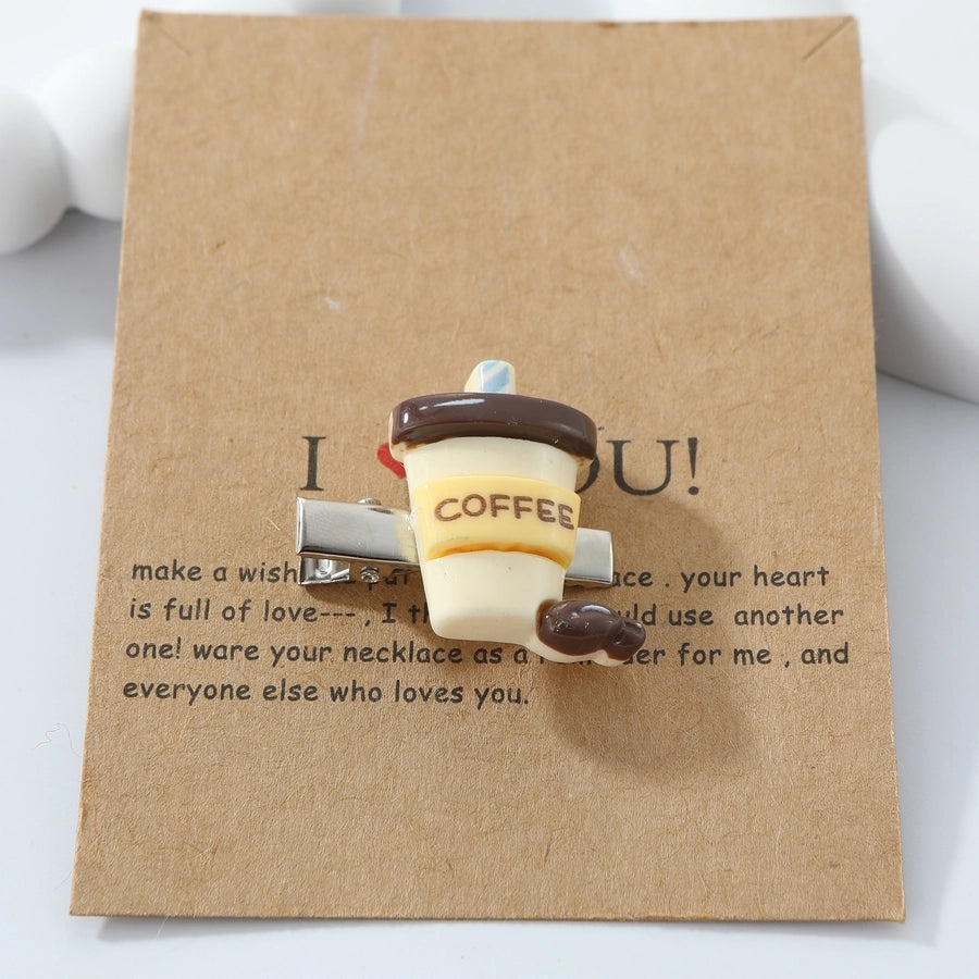 Women's Cute Funny Animal Alloy Resin Hair Clip