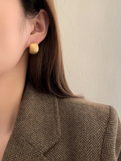 1 Pair Basic Modern Style Classic Style Water Droplets Plating Copper Ear Studs