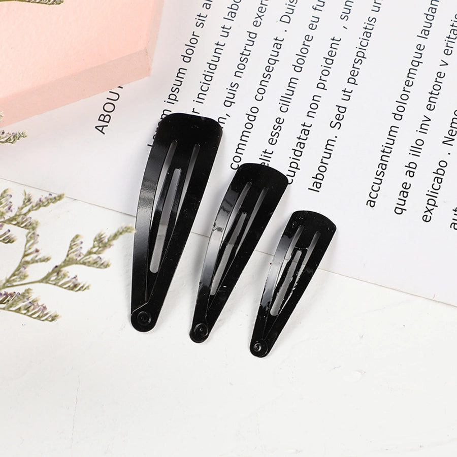 Women's Girl'S Simple Style Triangle Solid Color Iron Hair Clip
