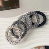 Fashionable Color Telephone Line Hair Ring Headwear Women's High Elastic Durable Tie Hair Rope Rubber Tendon Simple Tie Hair Rope