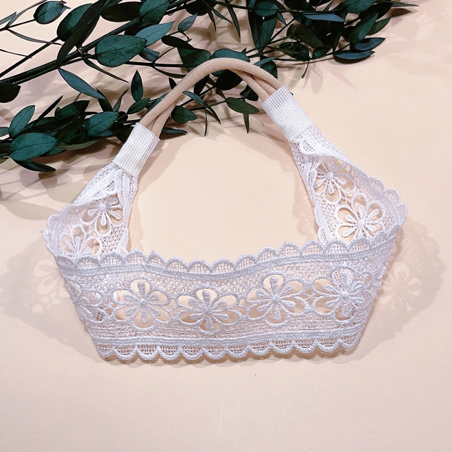 sweet flower cloth lace hair band