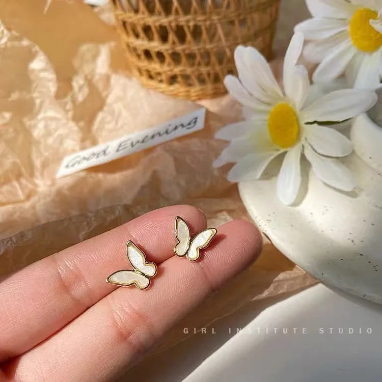 1 pair fashion geometric plating alloy ear studs