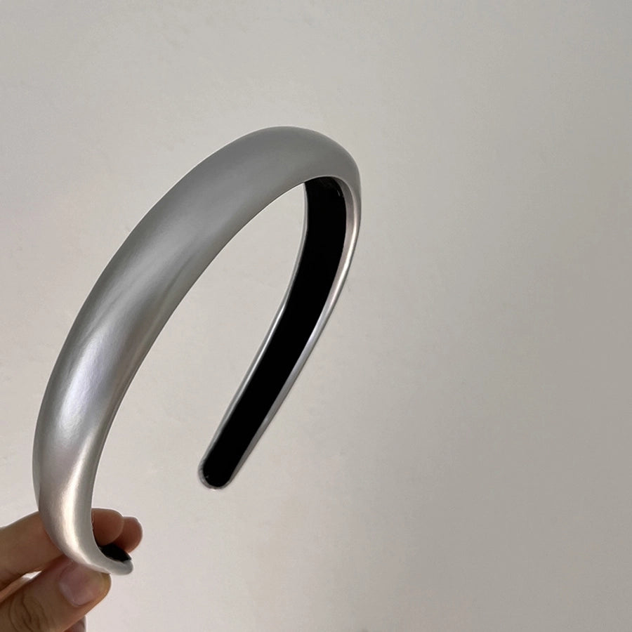 Women's Casual Simple Style Solid Color Pu Leather Handmade Hair Band