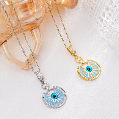 Jewelry Glam Lady Sexy Eye 304 Stainless Steel Copper Pendant Necklace