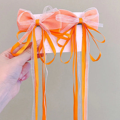 cute bow knot cloth hair clip