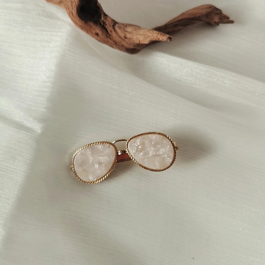 Fashion Elegant Glasses Hairpin Outgoing  Headwear Women's Online Red Style Side Clip Top Clip Hair Accessories Bangs Clip