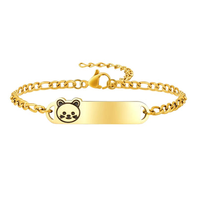 Basic Car Heart Shape Crown 304 Stainless Steel 18K Gold Plated Bracelets In Bulk