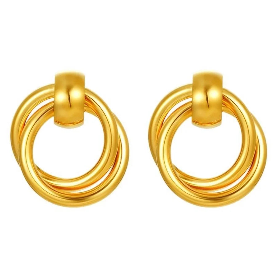 1 Pair Simple Style Geometric 304 Stainless Steel Ear Studs